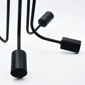 Lampadario a plafone TRINITY 5xE27/15W/230V nero