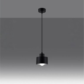 Lampada a sospensione nera ø 12 cm Alastro - Sollux