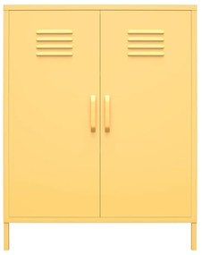 Armadietto in metallo giallo, 80 x 102 cm Cache - Novogratz