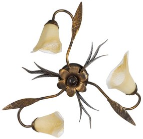 ONLI - Plafoniera ALGA 3xE14/6W/230V bronzo