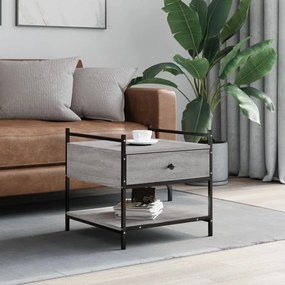 Tavolino da salotto grigio sonoma 50x50x50 cm legno multistrato