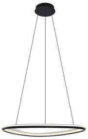Lampada a sospensione di design nera dimmerabile a 3 livelli - Organico