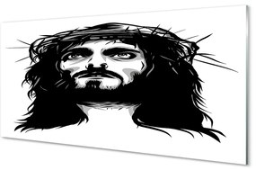 Pannello paraschizzi cucina Illustrazione di Gesù 100x50 cm