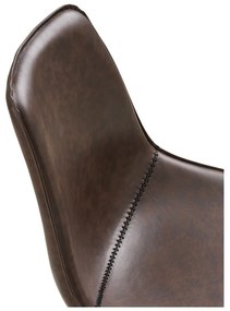 Sedia da ufficio marrone scuro Monaco – House Nordic