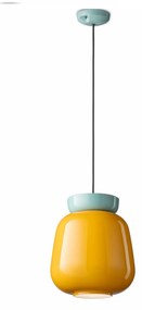 Ferroluce Decò  Corcovado  1-light pendant lamp C2740 Azzurro/giallo