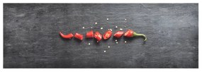 Tappetino Da Cucina Lavabile Peperoni 60x300 Cm /