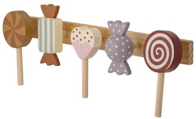Appendiabiti da parete in legno di pino per bambini Rudy - Bloomingville Mini