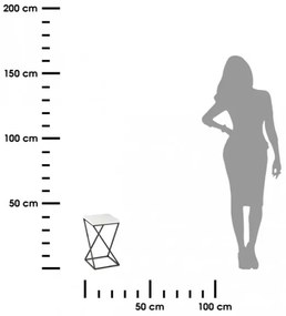 Portafiori LOFT 40x24 cm nero/bianco