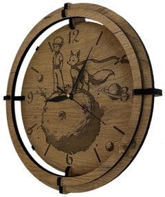 Li-Go 23712/DUB/BAT2 - Orologio a LED dimmerabile con sensore LED/1xAA Ø 32 cm rovere