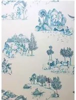 Matthew Williamson Carta da parati Zanskar - Teal/ Gold