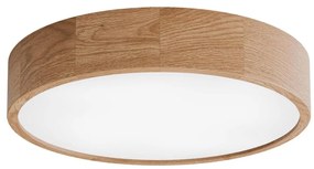 Plafoniera da bagno con sensore CLEO, 4x E27/24W/230V, Ø 47,5 cm, IP54, finitura rovere