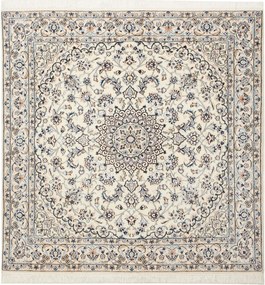 Nain Tappeto persiano 150 x 150 Beige (Iran) Annodato A Mano