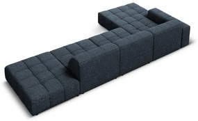 Divano angolare blu (angolo sinistro) Chicago - Cosmopolitan Design