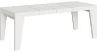 Tavolo da pranzo Allungabile - NAXY PREMIUM Colore: Bianco Frassino, Dimensioni: 90x160/420