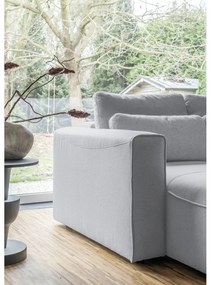 Divano letto angolare grigio chiaro (a U) Homely Tommy - Miuform