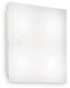 Plafoniera Moderna Flat Metallo Bianco 1 Luce Gx53 9W 3000K Luce Calda