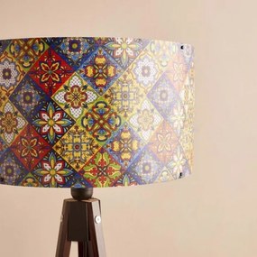 Lampada da terra AYD 1xE27/40W/230V marrone/multicolore