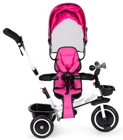 Triciclo, passeggino in rosa scuro ECOTOYS