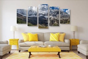 Quadri 5 pezzi – Maestoso paesaggio montano
