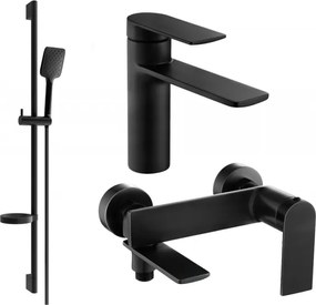 Mexen Zero DS62 set vasca da bagno, nero - 71103DS62-70