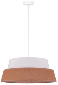 Duolla - Lampadario a sospensione con filo GALAXY 1xE27/15W/230V diametro 50 cm marrone/bianco