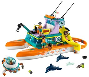 Catamarano di salvataggio da costruire Lego