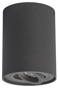 Set di 6 faretti grigio scuro orientabili e inclinabili - Rondoo Up