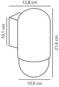 Nordlux - Applique da esterno HEKA 1xE27/60W/230V IP54 beige
