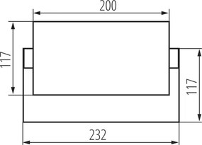 Kanlux 45818 - Applique LED da esterno XERTO LED/20W/230V IP65 nero