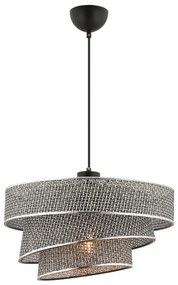 Lampadario a cavo COUPER 1xE27/60W/230V grigio/cromo lucido