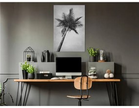 Quadro High Palm Tree (1 Part) Vertical  Colore bianco e nero, Dimensioni e Misure 60x90