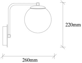 Applique DAISY 1xE27/100W/230V