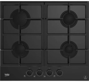 Hilg 64325 sdx: Piano a Gas con FlameAdjust, 4 Bruciatori, 60 cm. Colore del prodotto: Nero, Posizionamento dell'apparecchio: Da incasso, Dimensione
