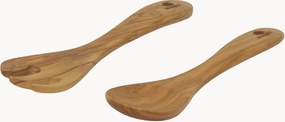 Set di 2 posate da insalata in legno d'ulivo Rosa