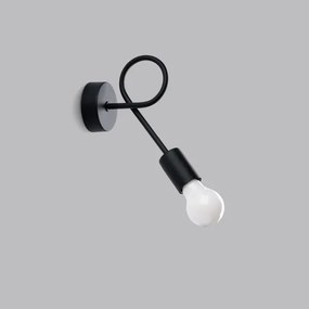 Sollux SL.1454 - Applique LEVAR 1xE27/15W/230V nero