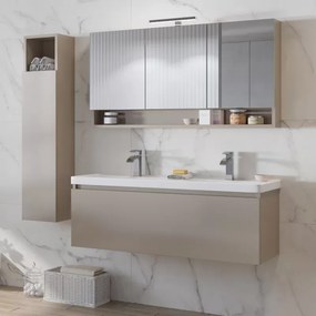 Mobile bagno 120cm con lavabo incasso a doppia vasca SP-120 - KAMALU