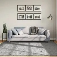 Tappeto Shaggy a Pelo Lungo Moderno Grigio 200x200 cm 375260