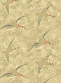 Mulberry Home Carta da parati Forest Ducks - Parchment