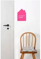 Ferm Living Adesivo murale Mini House - neon pink