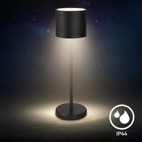 Briloner 7521015 - Lampada da tavolo LED dimmerabile SIGO 2,5W/5V IP44 2600 mAh nera
