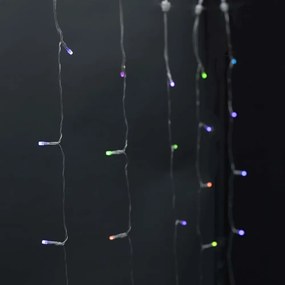 Nedis WIFILXC01C180 - Tenda LED RGB 180xLED / 7 funzioni, 6 m, IP65, Wi‑Fi Tuya