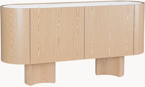 Credenza in legno con piano in pietra Otilia
