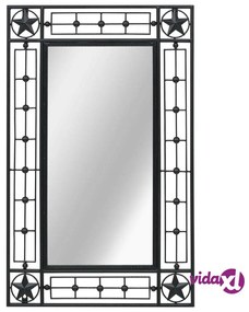 vidaXL Specchio da Parete Rettangolare 50x80 cm Nero