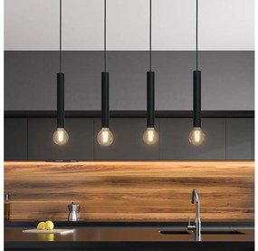 Eglo 98057 - Lampadario a sospensione con filo CORTENOVA 4xE27/60W/230V