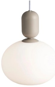 Nordlux - Lampadario a sospensione con filo NOTTI 1xE27/40W/230V grigio