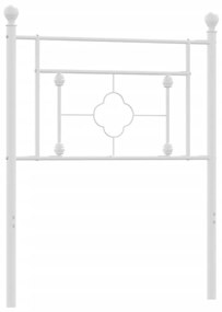 Testiera in Metallo Bianco 80 cm