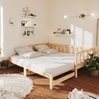 Divano Letto con Letto Estraibile 90x200cm Legno Massello Pinocod mxl 85448