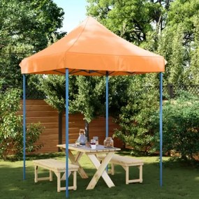 Tenda da Festa Pieghevole Pop-Up Arancione 200x200x306 cm