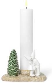 Portacandele natalizio in gres Bacio di Natale, lunghezza 17 cm Christmas Tales - Kähler Design