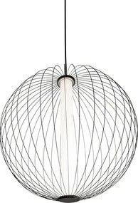 Lampadario LED moderno LED-SEXTANT-S62 nero ø62cm, luce con 3 temperature di colore 4800 lumen, LUCE AMBIENTE DESIGN